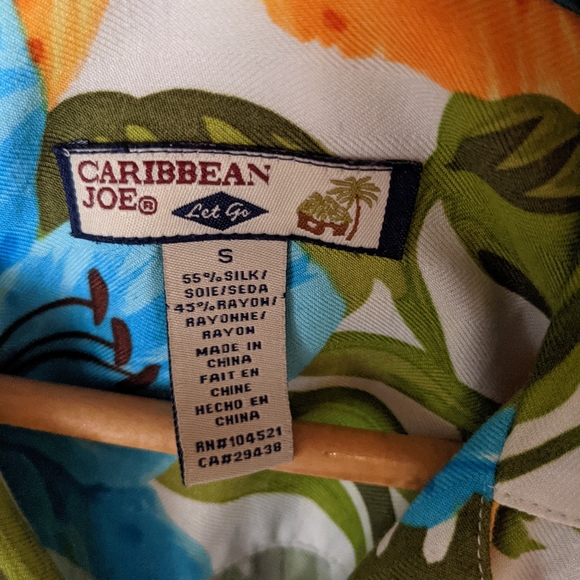 Vintage Hawaiian shirt tropical hibiscus palm A05 - Picture 4 of 5